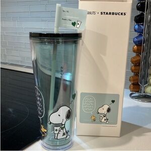 Starbucks Snoopy Tumbler with Black Lid